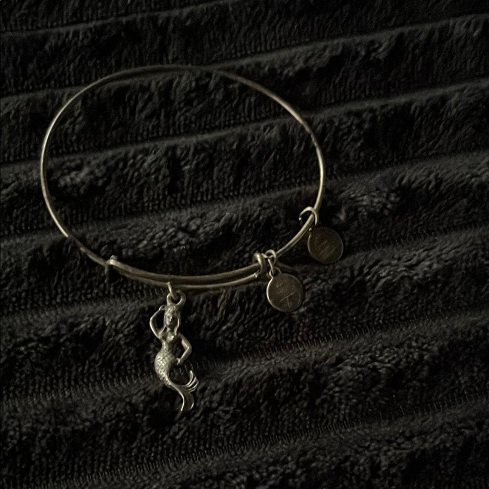 Alex and Ani Silver Mermaid Charm Bracelet